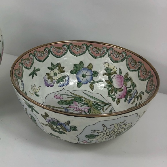 ANTIQUE Tung Chih Tongzhi Porcelain Bowl Macau - Picture 9 of 11